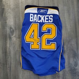 David Backes Reebok Autograph Jersey, Medium, St. Louis Blues